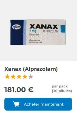 Alprazolam : Générique de Xanax